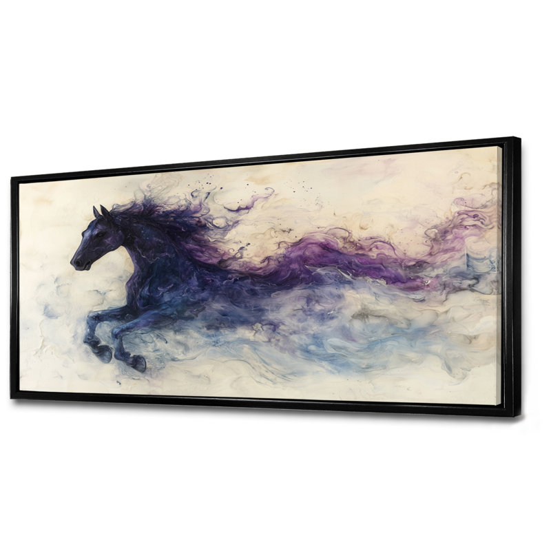 Kirsey - Animals Wall Art, Impression sur cadre flottant, Noir, noir, noir, noir, H 28 po x l 60 po