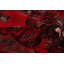 Tapis unique en laine noué à la main style Kosak des années 1980 de 6 pi 10 po x 9 pi 11 po rouge Pinckard