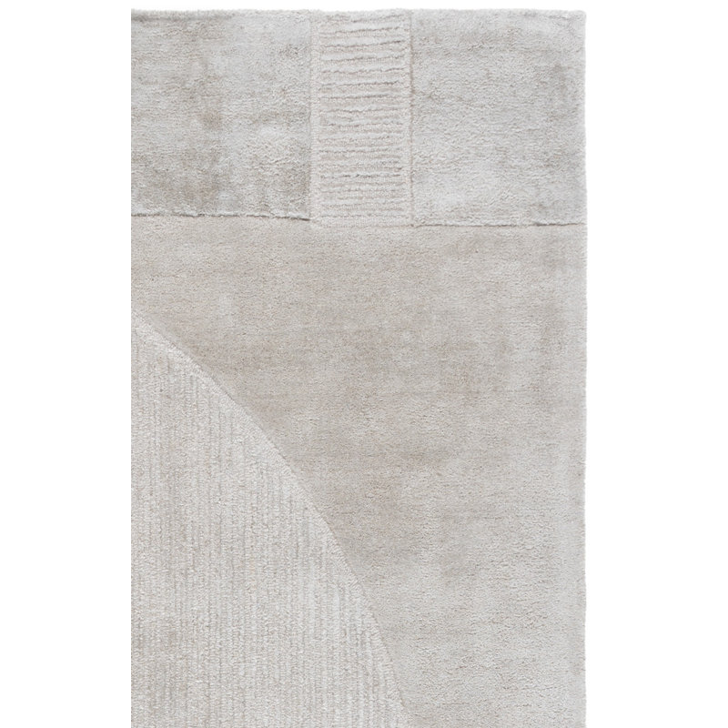 Fifth Avenue Hand Tufted Viscose,Wool, Cotton Geometric Indoor Rug, Rectangle 5' x 8'