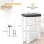 Ensemble de 4 tabourets de bar rembourrés 24 po avec pieds de support en bois massif Ebern Designs-1375303118-1375303105