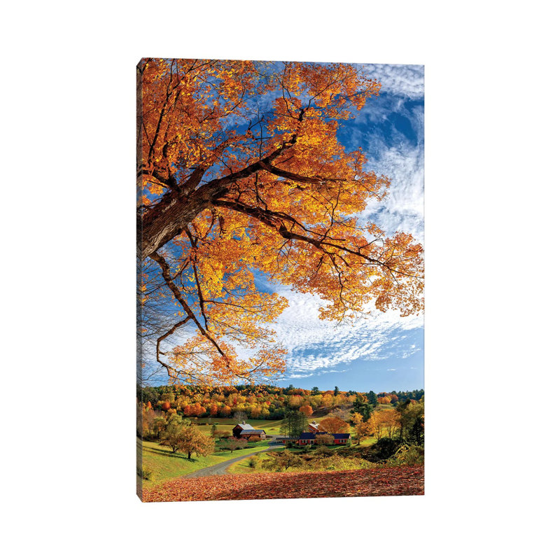 Sleepy Hollow Farm, Vermont, automne OLE235, H 12 po x l 8 po x P 0,75 po