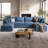 148" Cloud Couch, Oversized Modular Comfy Sofa for Living Room, U Shaped Sectional Couches with Detachable Sofa Cover, Storage Ottoman-65303327
