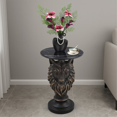 Table d'appoint tête de loup