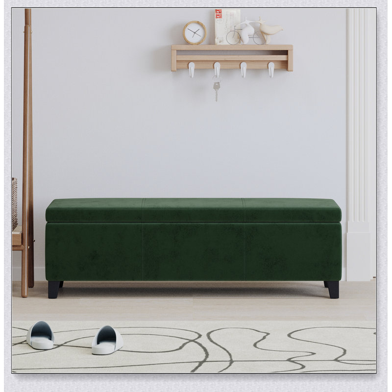 OTTOMAN DE RANGEMENT V2, Vert rétro