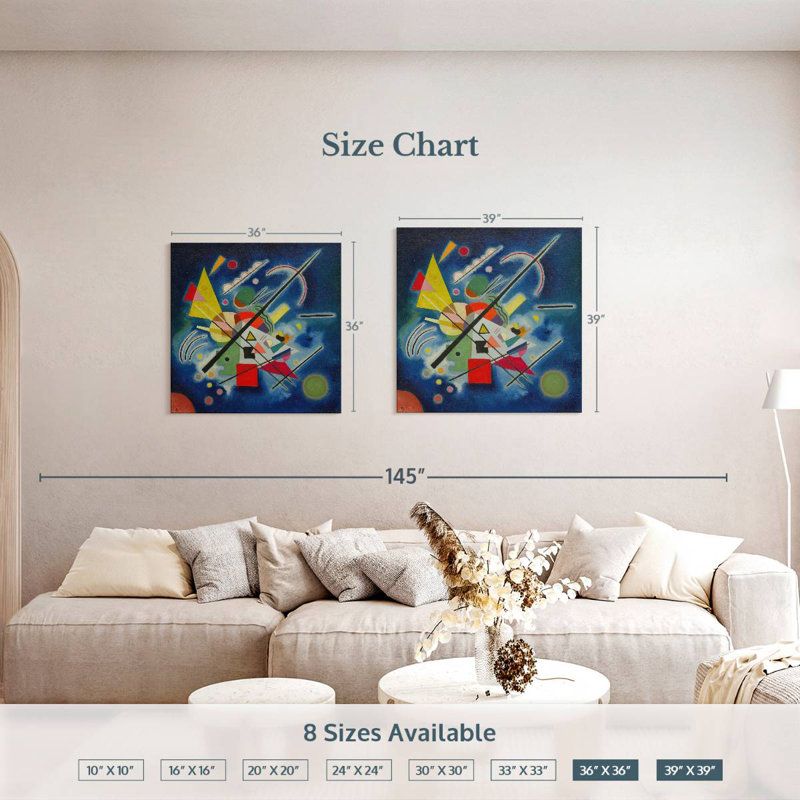 Avery - peinture bleue - 1924, H 39 po x l 39 po