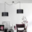 Pascua 2 - Light Black Drum Pendant-40748483