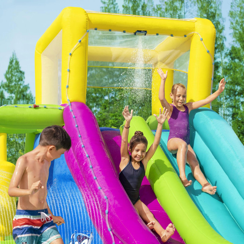 Bestway H2OGO Splash Course Inflatable Mega Water Park with Air Blower
