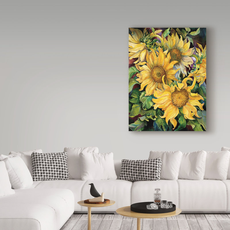 Deetra «Sunflowers», impression sur toile tendue, H 32 po x l 24 po x P 2 po