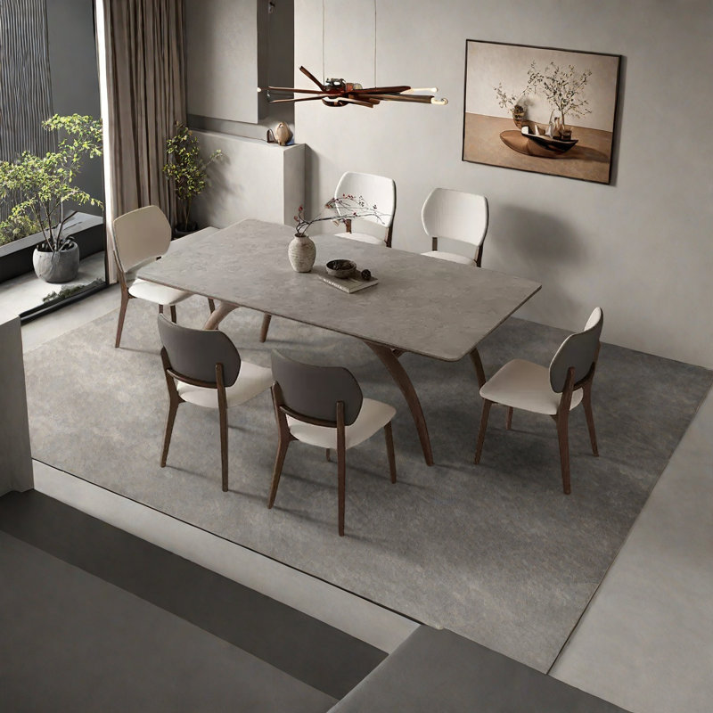 Table de salle à manger double couche, H 29,5 po x L 62,9 po x l 31,4 po