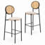 Tabouret de bar moderne en tissu Euston-1928241688-1884430165