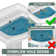 23" W x 19" D Pedestal Bathroom Sink Rectangular Vitreous China with 3 Faucet Holes and Overflow