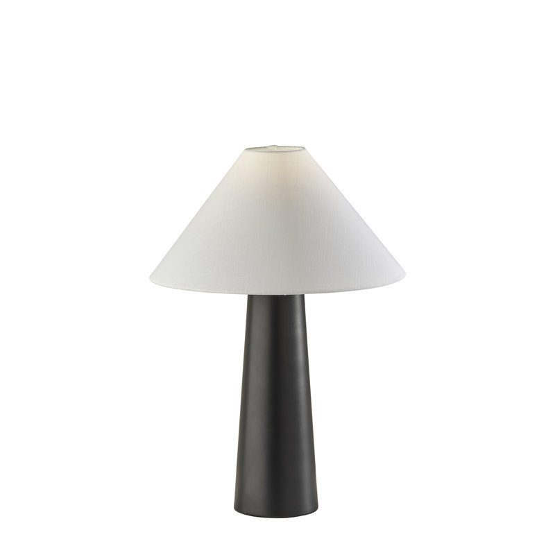 Lampe de table 21,5 po Payson, Noir, Moutarde
