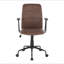 Chaise de bureau en similicuir espresso
