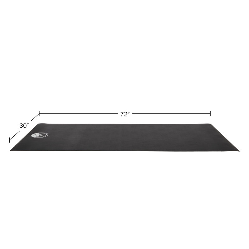 Wakeman Black 30" x 72" Non-Slip Exercise Mat