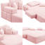 Canapé-lit en velours côtelé moelleux avec 3 coussins, 2-en-1 convertible avec poche latérale, coussin en mousse à ressorts, conception sans assemblage sans cadre pour les petits espaces, salon-533983727