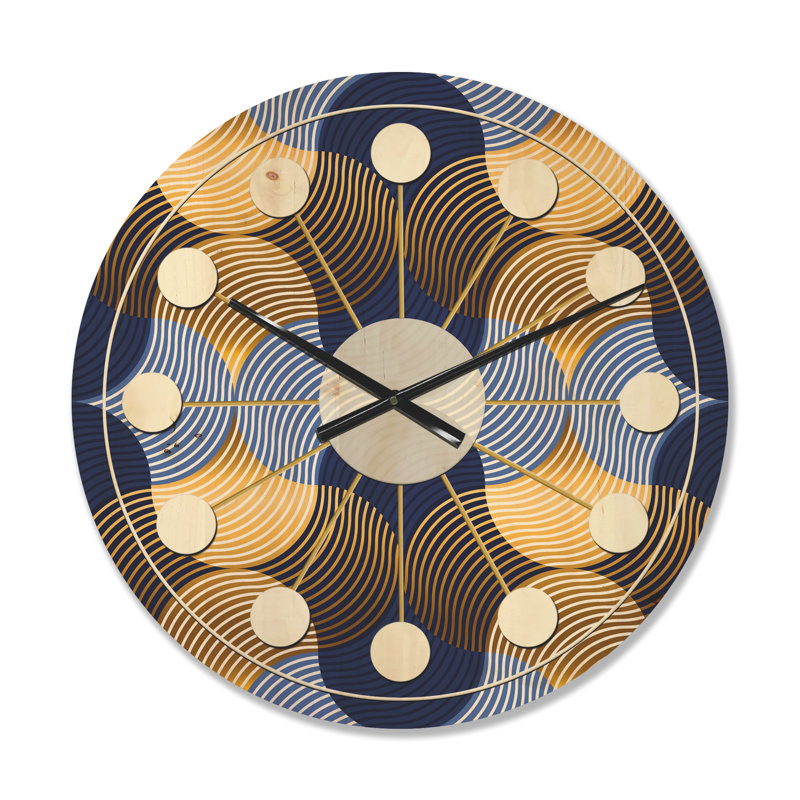 Horloge murale rétro Mid-Century, Moyen