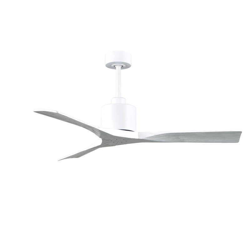 Nan Ceiling Fan In Textured Blades, Matte White, Matte White, 52"