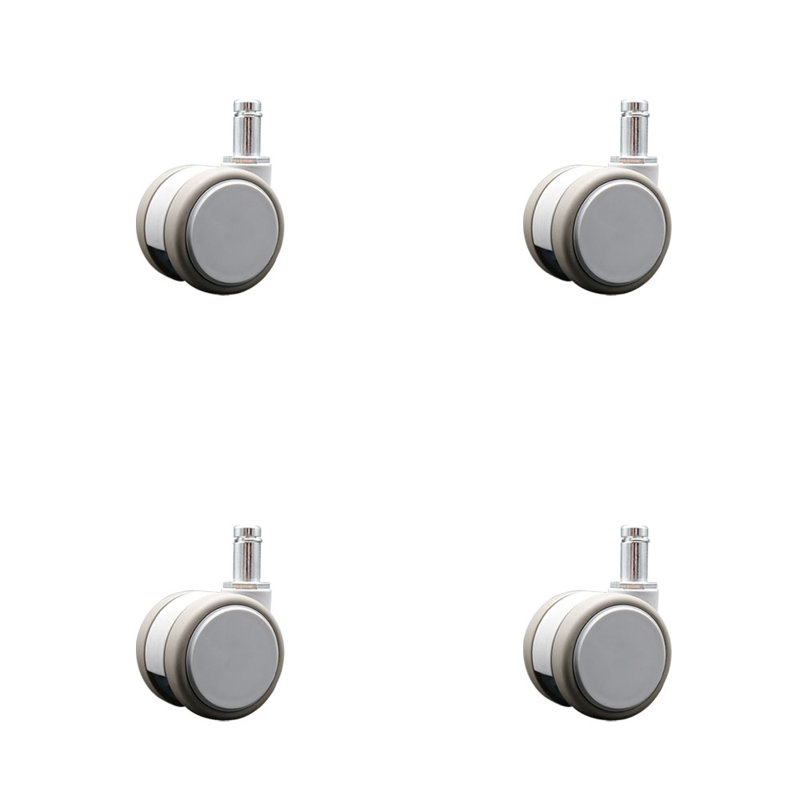 2 Inch MRI Safe Casters – 7/16 Grip Ring Stem – Set of 4 – Service Caster