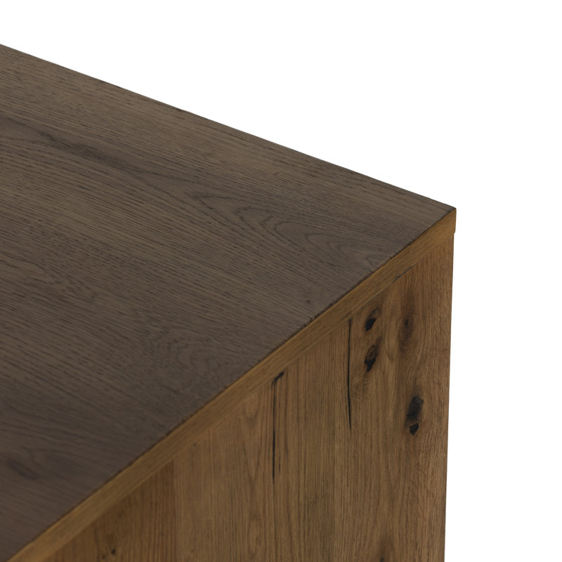 Eaton Executive Desk, Amber Resin Oak