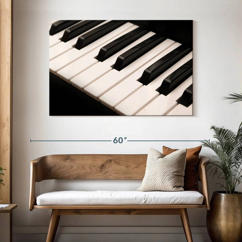 Abarca Notes Of Piano Keys, H 32 po x l 48 po