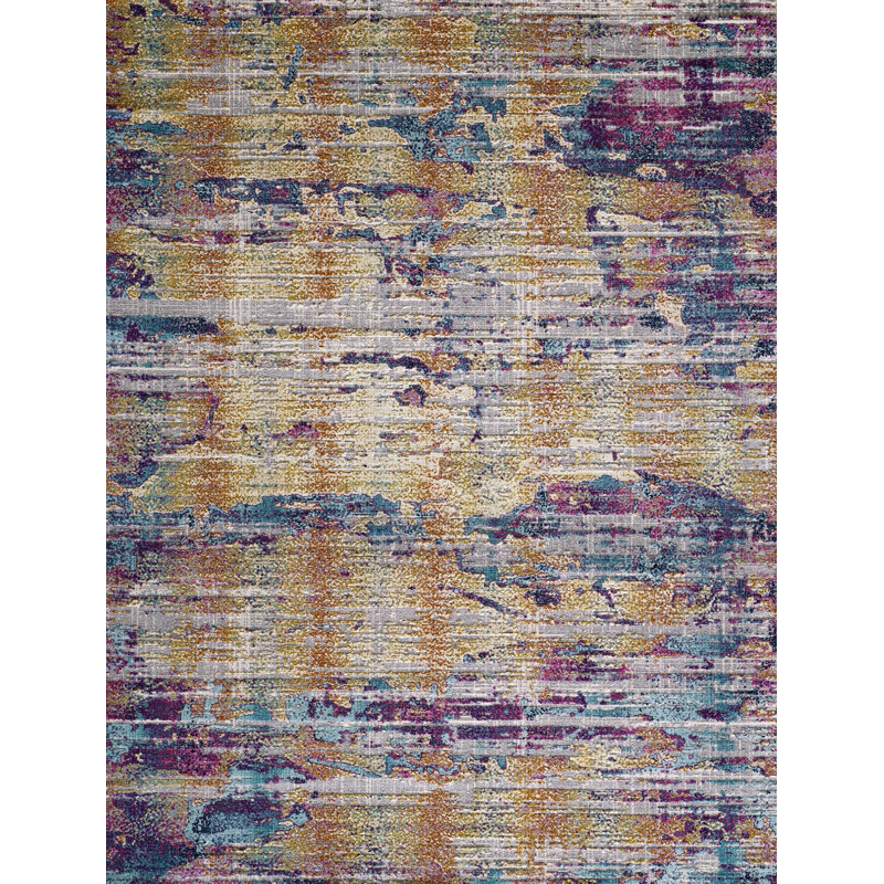 Blazek Abstract Indoor Rug, Rectangle 8'7" x 11'10"