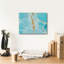  «Turquoise Stream 2» par Annie Warren, art mural sur toile, 16 po x 12 po