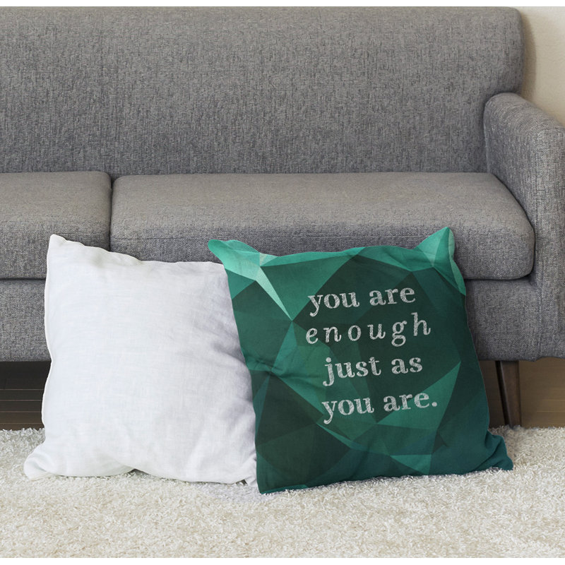 Coussin de sol en pierre précieuse you are so, H 28 po x l 28 po, Émeraude