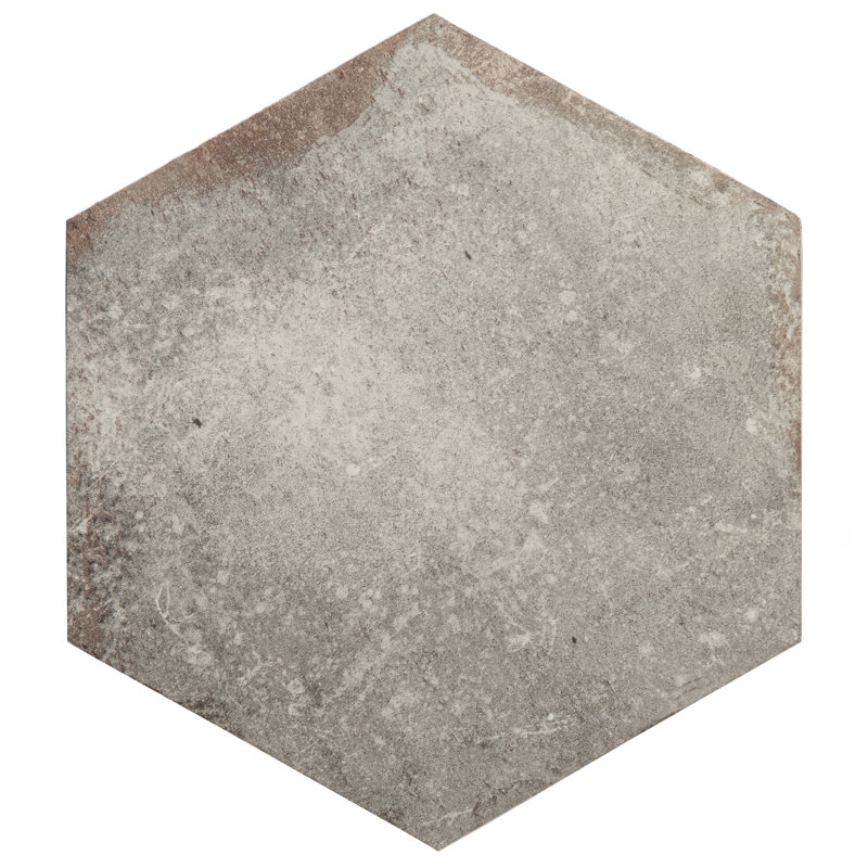 D'Anticatto 11" x 13" Porcelain Stone Look Wall & Floor Tile, Grigio