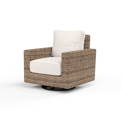 Havana Outdoor Swivel Rocker Lounge Chair with Sunbrella Cushions