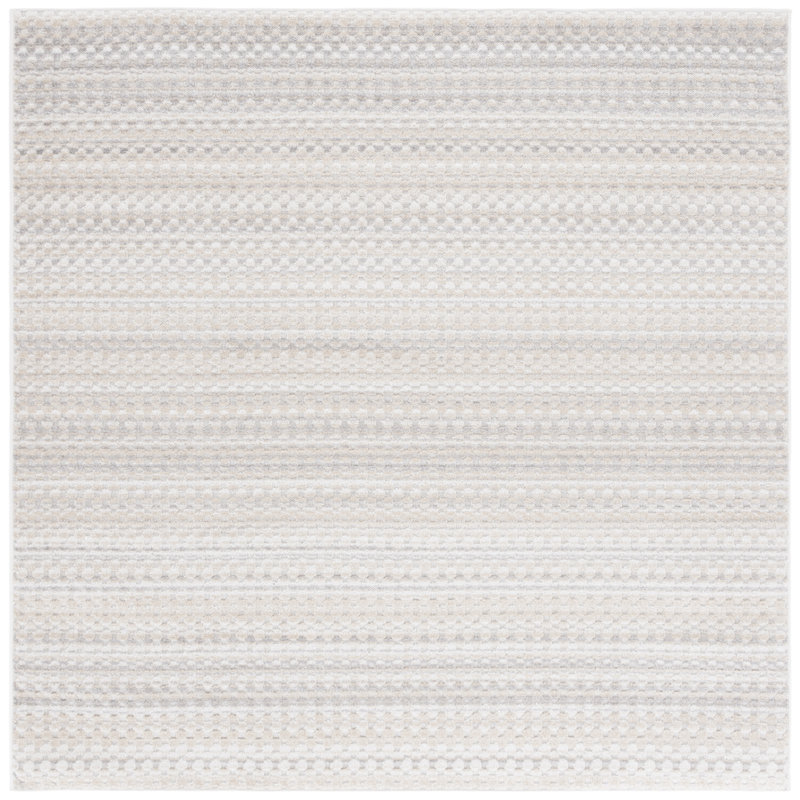 Keydren Performance Abstract Rug, Square 6'7"