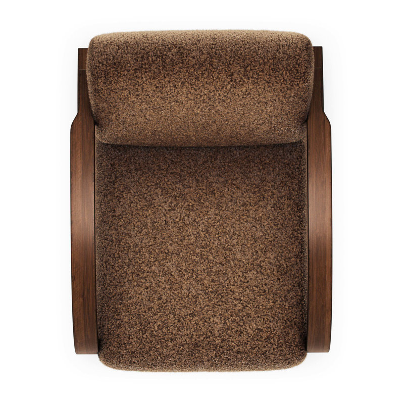 Burke Chair-Taupe Shearling, Amber Shearling