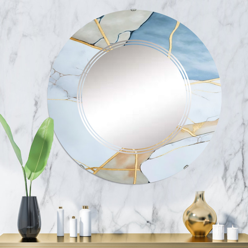 Miroir mural Quayshon, 32 po x 32 po