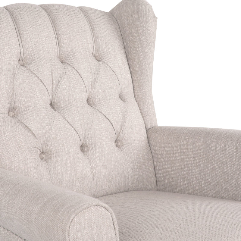 Chaise berçante Joyal, Beige