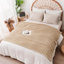 Striped Plush Lightweight Throw Blanket, Ultra Soft & Cozy for Sofa Couch Bed, Machine Washable-125310134-125310132