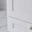 Meuble-lavabo autoportant blanc moderne de 30 pouces avec lavabo vasque en céramique blanche