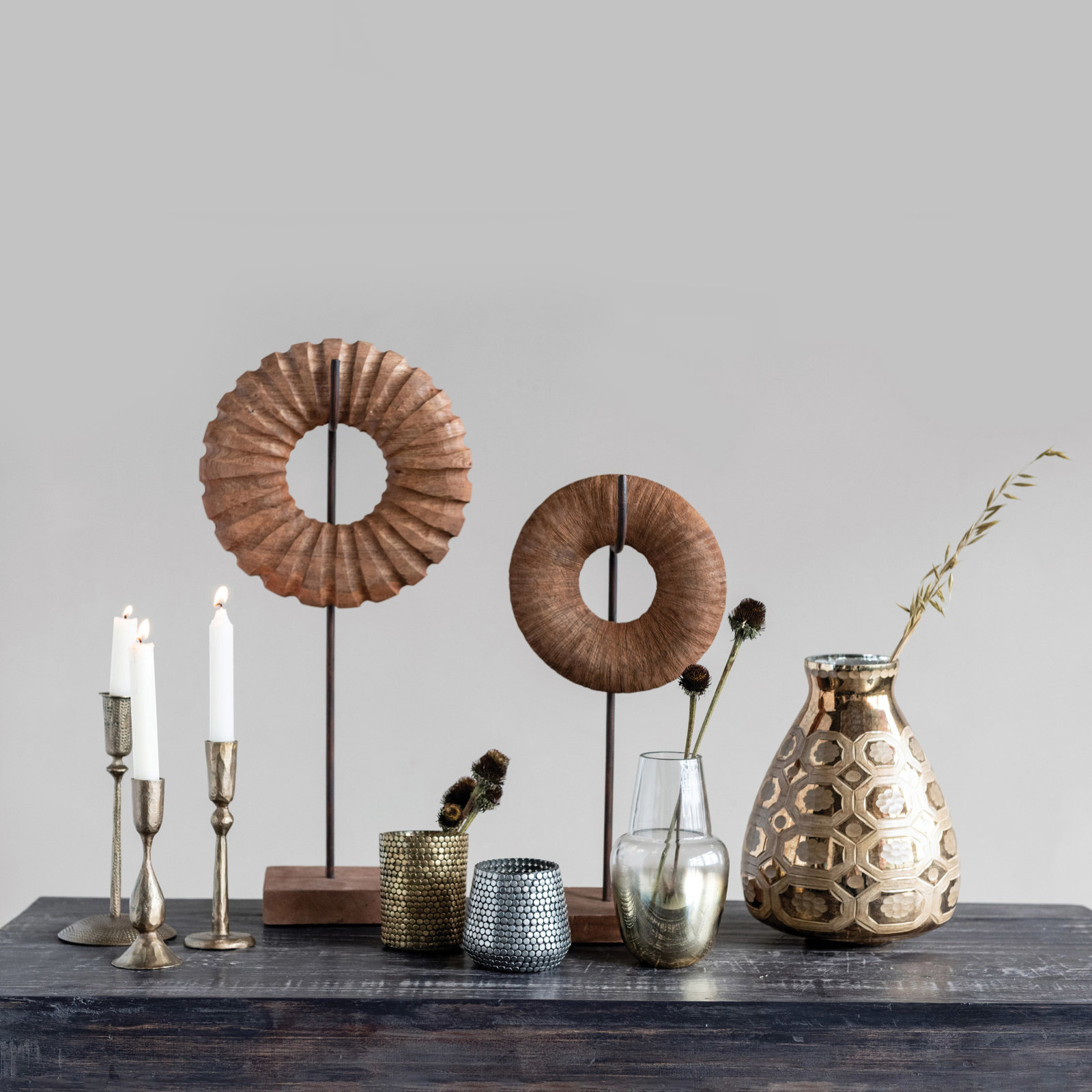 Stainless Steel Candlestick Holder