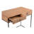 Winton 2-Drawer Rectangle Acacia Desk with Iron Base -1250426757