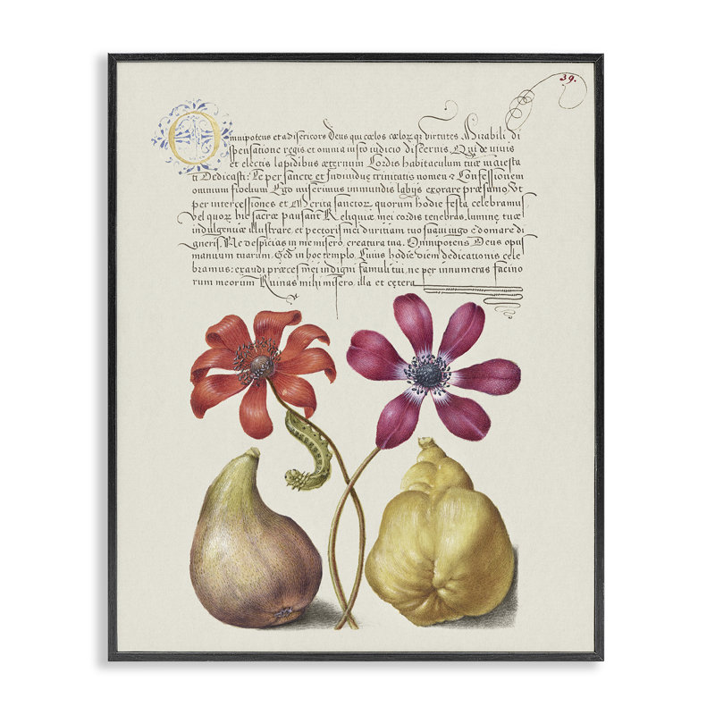 Art giclée rétro par Grace Popp, Giclée encadrée noir minuit, H 14 po x l 11 po