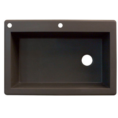 Radius 33'' L Single Bowl Granite Kitchen Sink