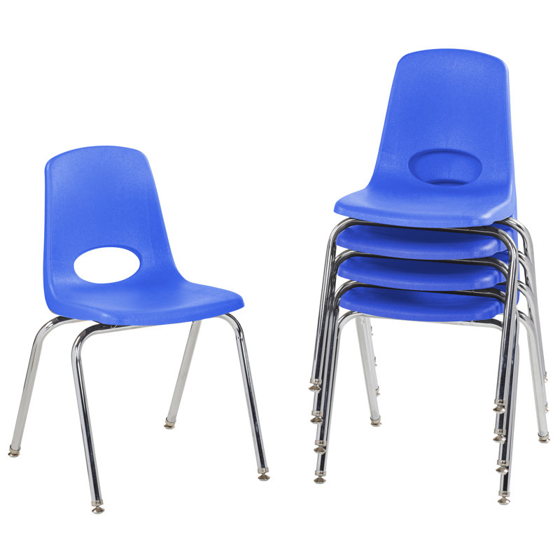 Chaise de classe empilable 18 po, Blue