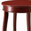 Table d'appoint ronde rouge avec tablette inférieure-1703236840