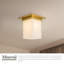 Mineral 8-in Brass Flush Mount-785681975-785681974