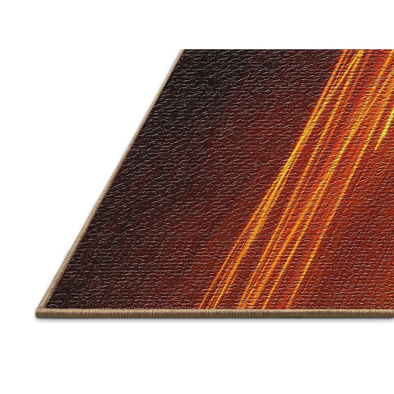 Tapis orange Style 75, Rectangle 5 pi x 7 pi