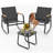 3-Piece  Outdoor Patio Conversation Rocking Set With Table，Seating Group-1398740742