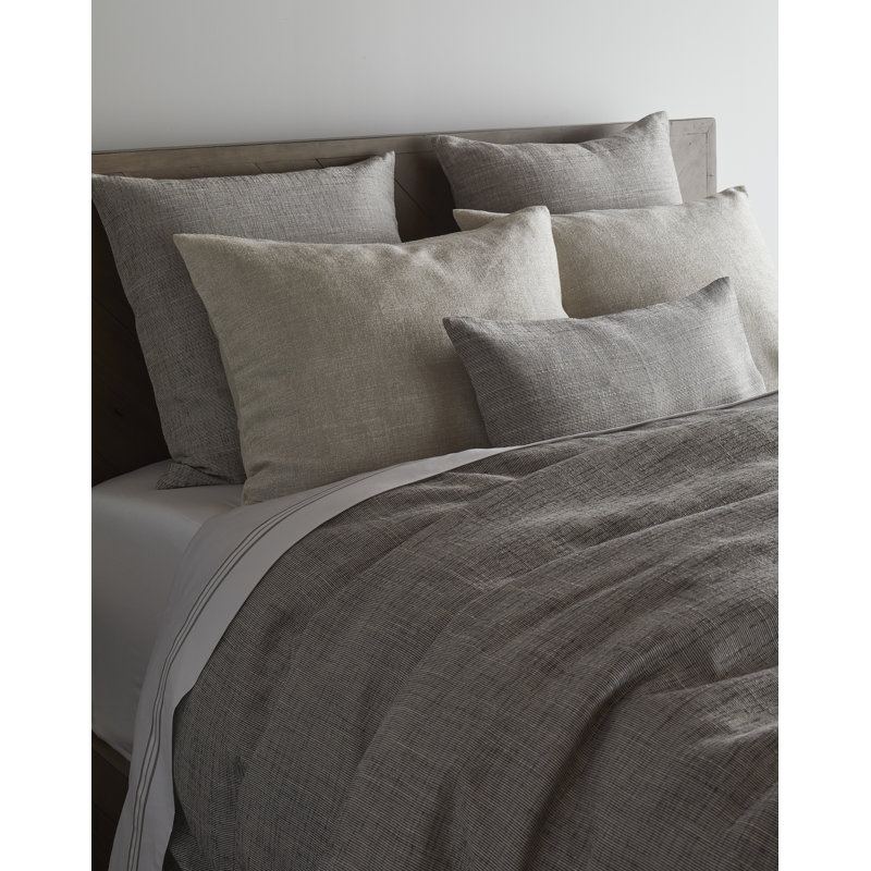 Isla Square Pillow Cover & Insert, Slate