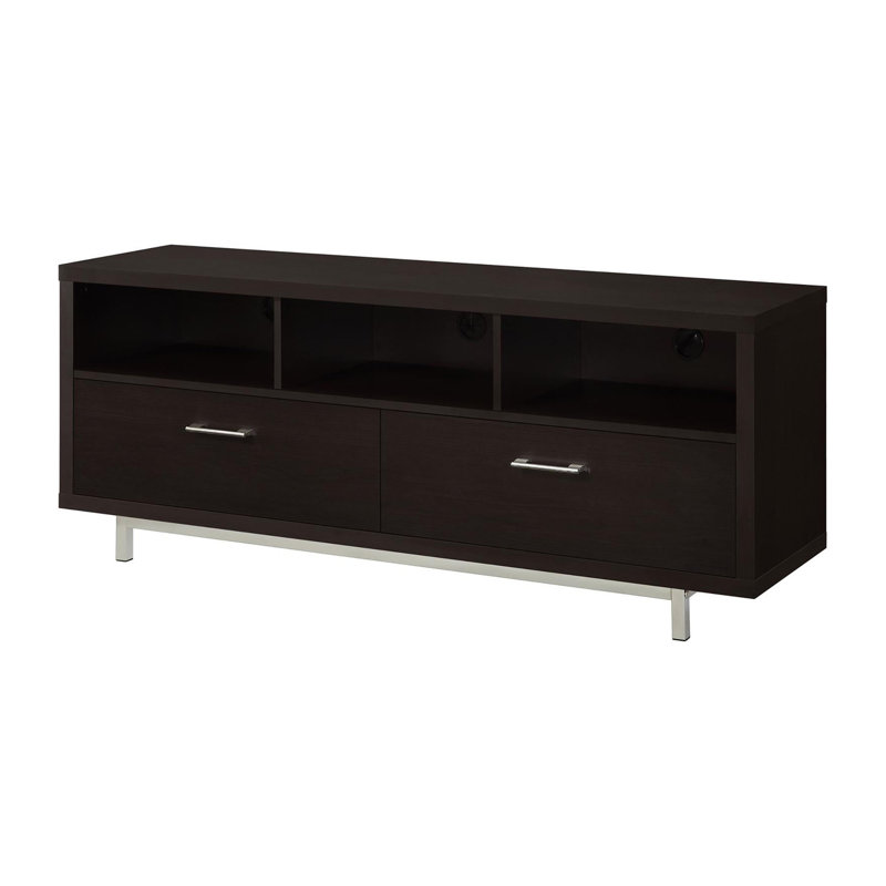 Meuble télé avec rangement 60 po Cappuccino