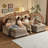 Shugar Solid and Manufactured Wood U-Shaped Sectional-110188852