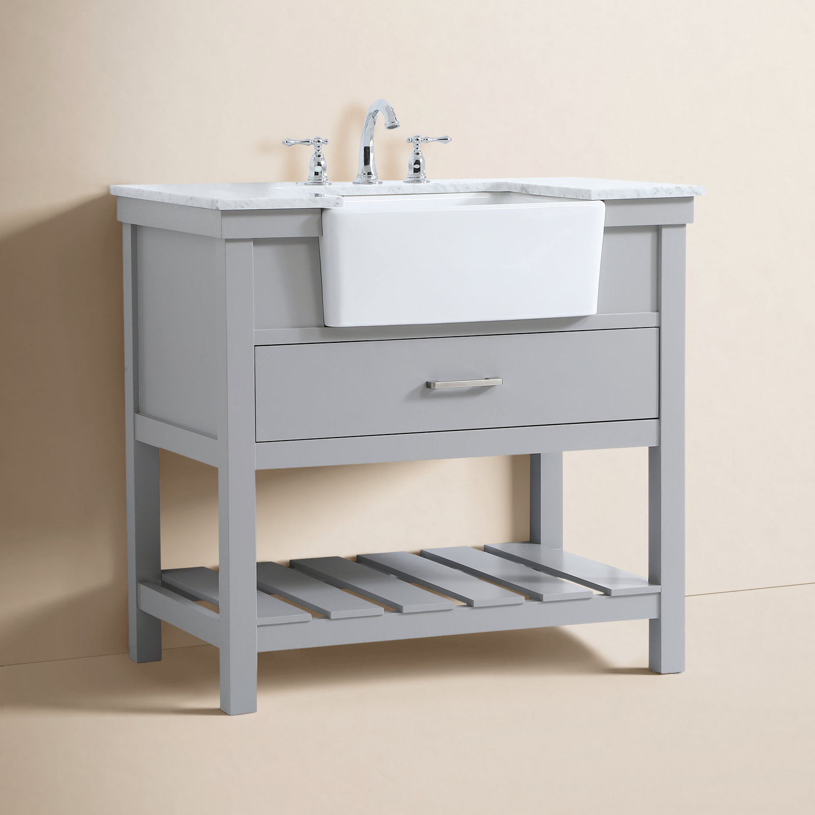 Pelaghia 36'' Single Bathroom Vanity, Gray