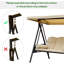 3 Person Porch Swing with Canopy-1218274086