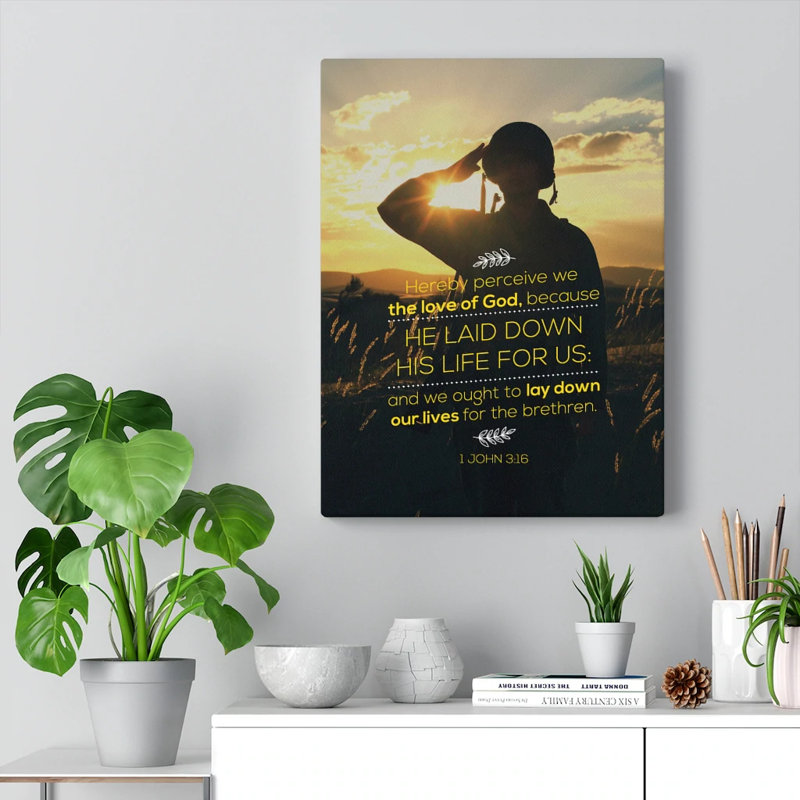 Laid Down Our Lives - Wrapped Canvas Print, 61cm H x 46cm W
